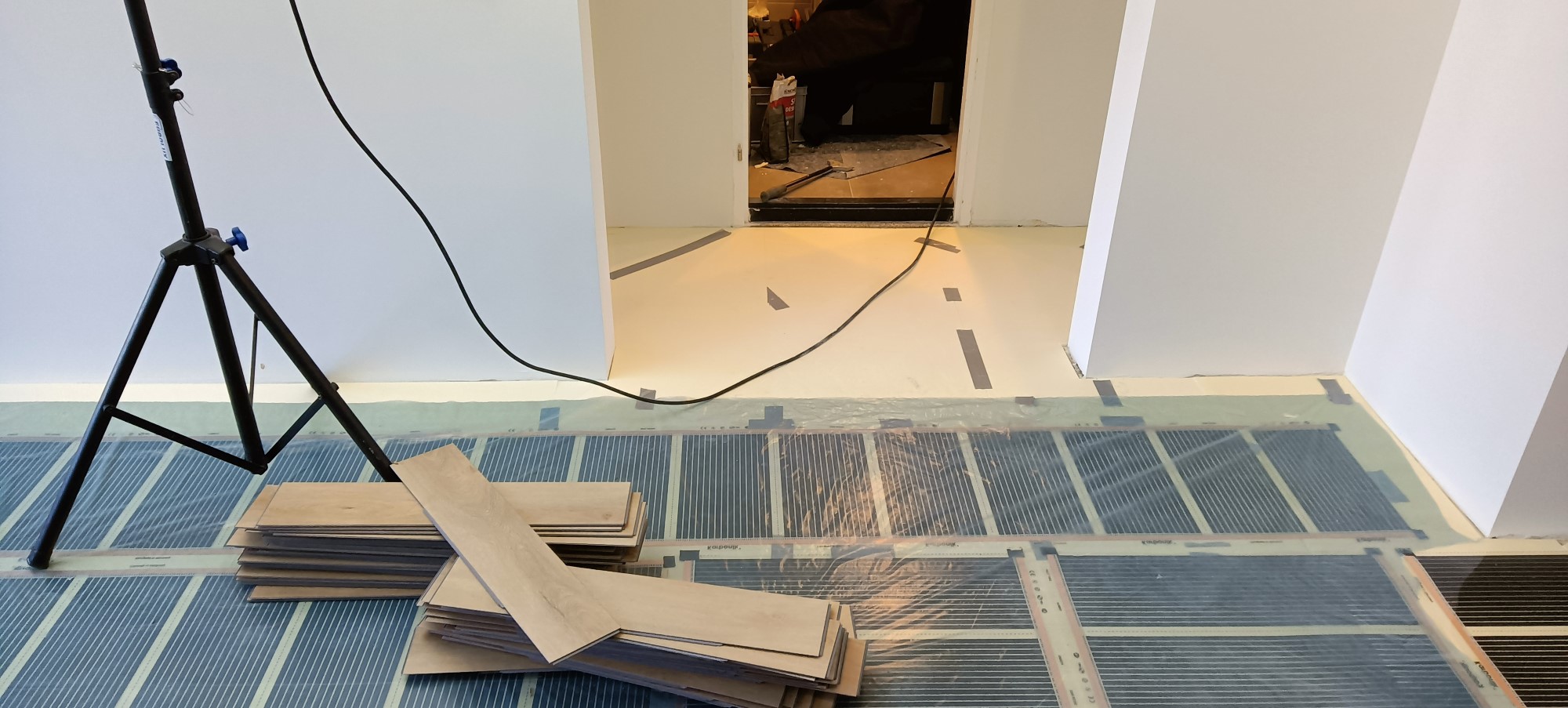 Vloerverwarming leggen Karbonik