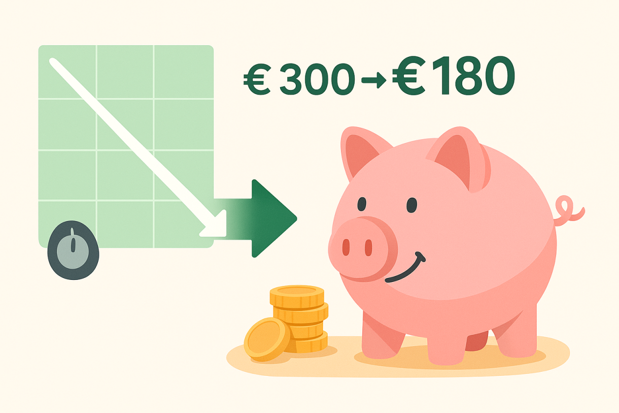 Afbeelding van een spaarvarken om aan te tonen hoe je energiekosten kunt verlagen.
