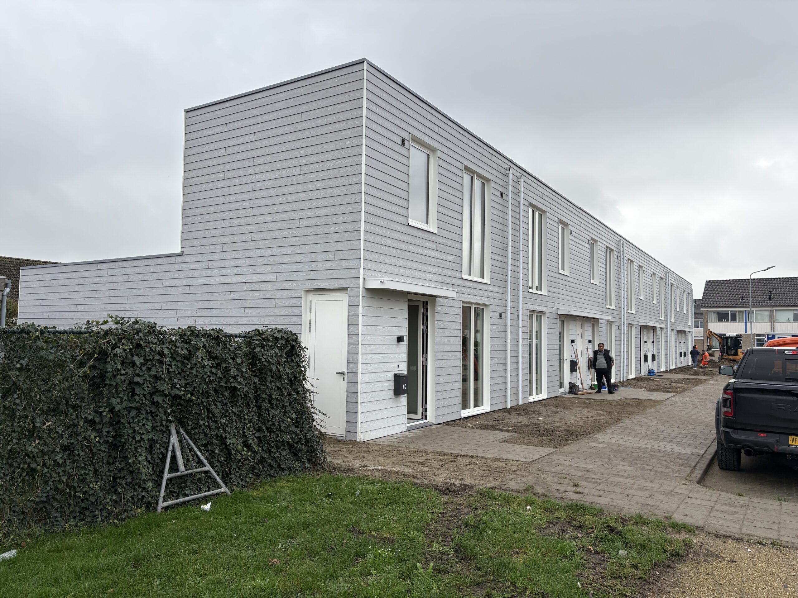 Rijtje woningen